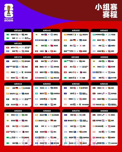 2026世界杯比赛时间怎么看